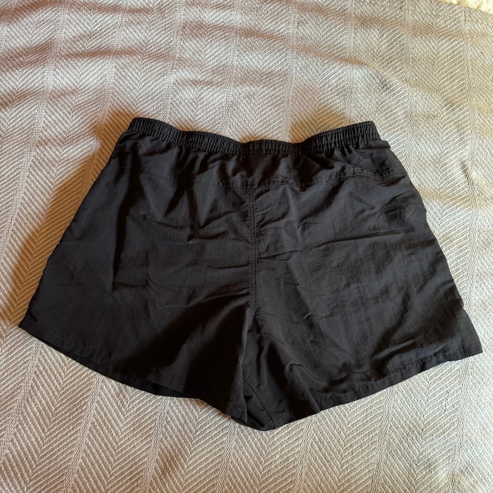 Patagonia Baggies 5 Inch Shorts Womens Large Black Nylon Hiking Swim - Picture 2 of 9